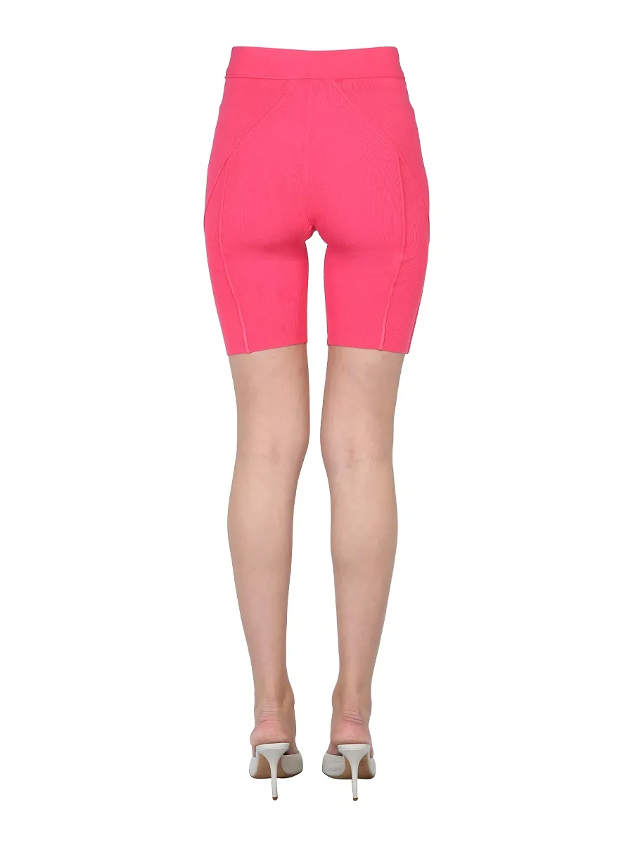 Helmut Lang Ribbed Knit Cycling Shorts