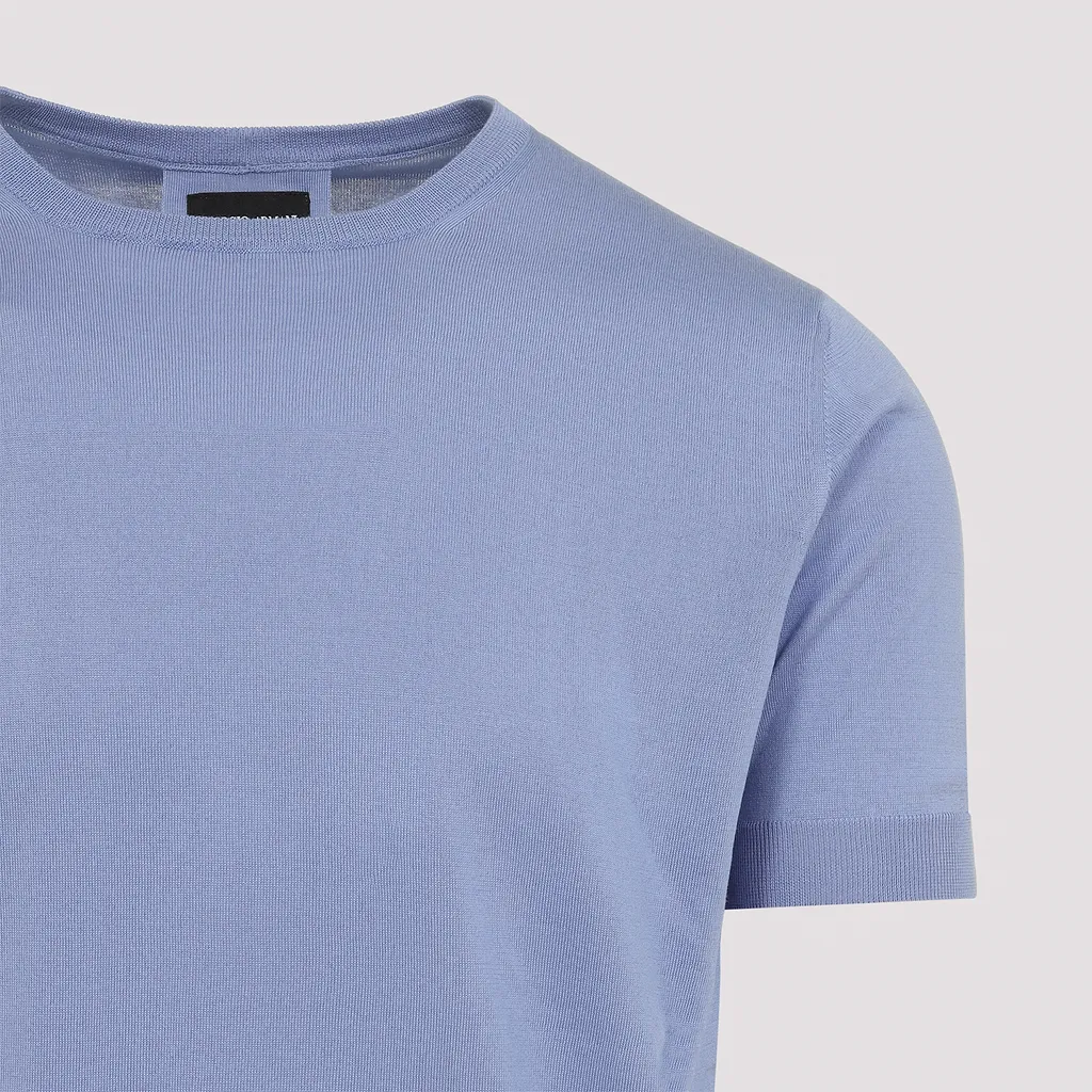 Giorgio Armani Short-Sleeve Knitted Sweater