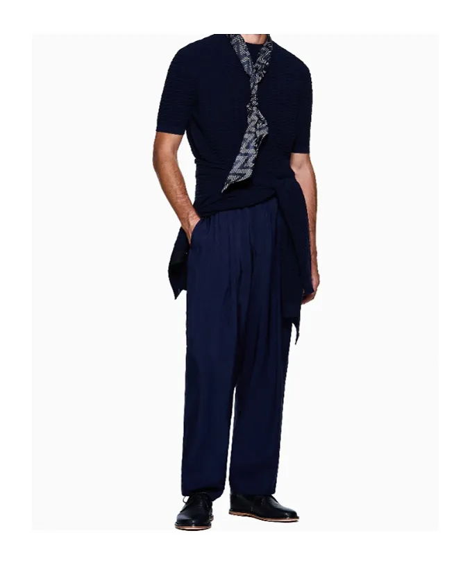 Textured-Knit T-Shirt
