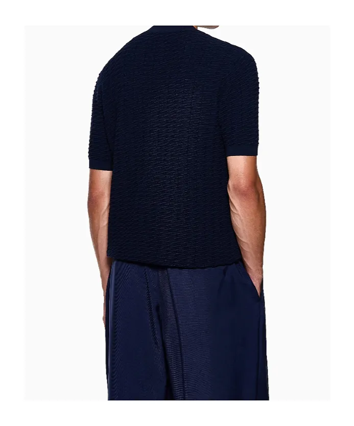 Textured-Knit T-Shirt