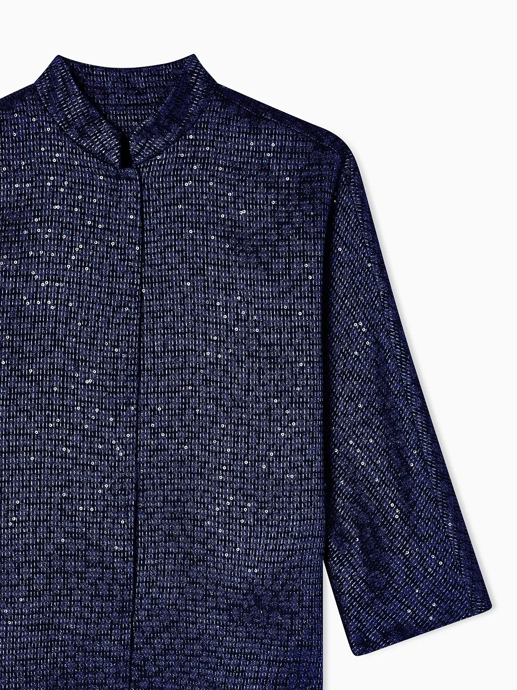 Giorgio Armani Sequin Embellished Crewneck Jacket