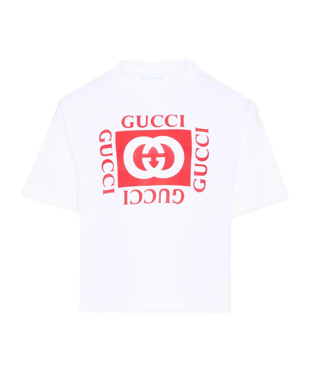 Gucci Kids Logo Print T-Shirt