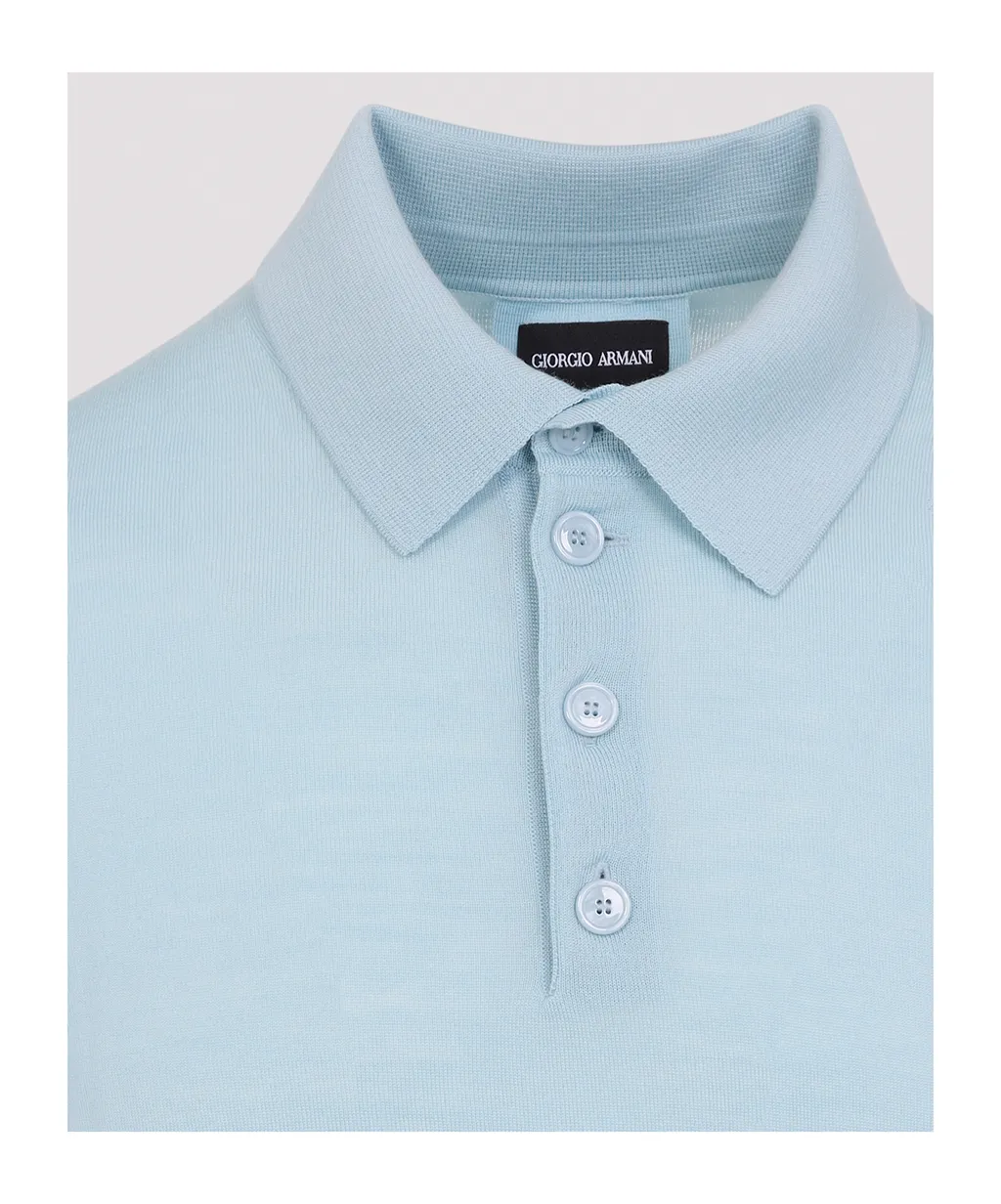 Giorgio Armani Fine Knit Polo Sweater