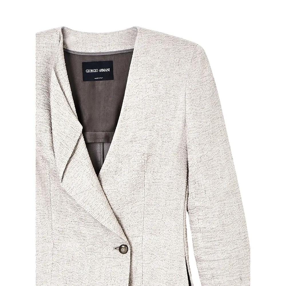 Long-Sleeved Suit Jacket