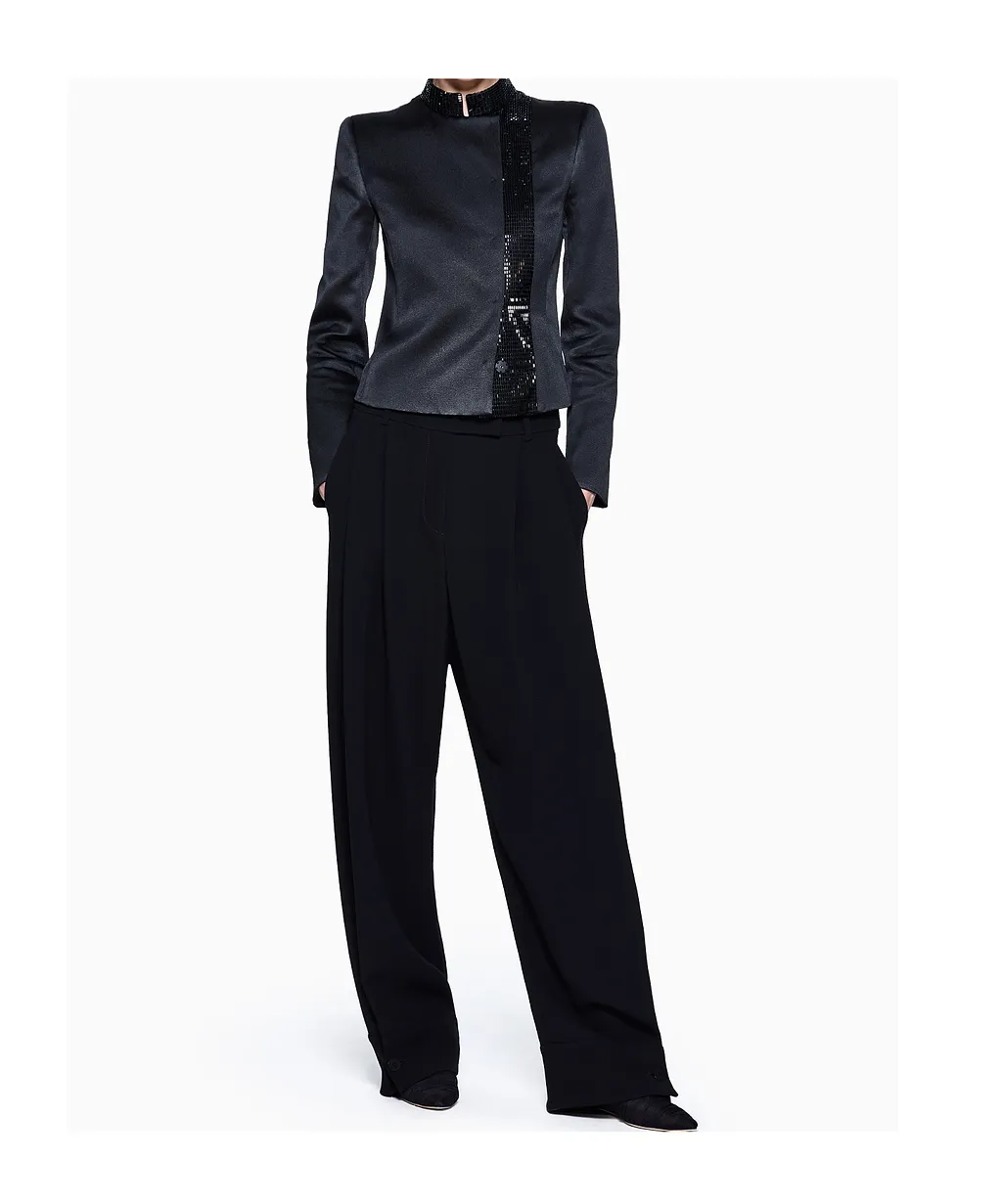 Mandarin-Collar Jacket