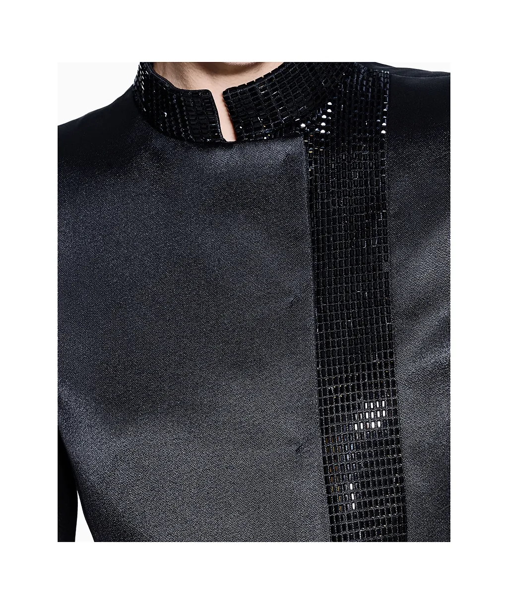 Mandarin-Collar Jacket