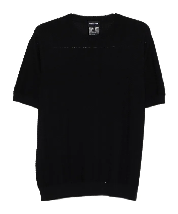 Short-Sleeved Knitted Shirt