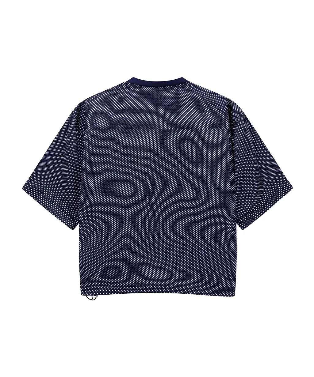 Giorgio Armani Micro Dot Short-Sleeve Sweater