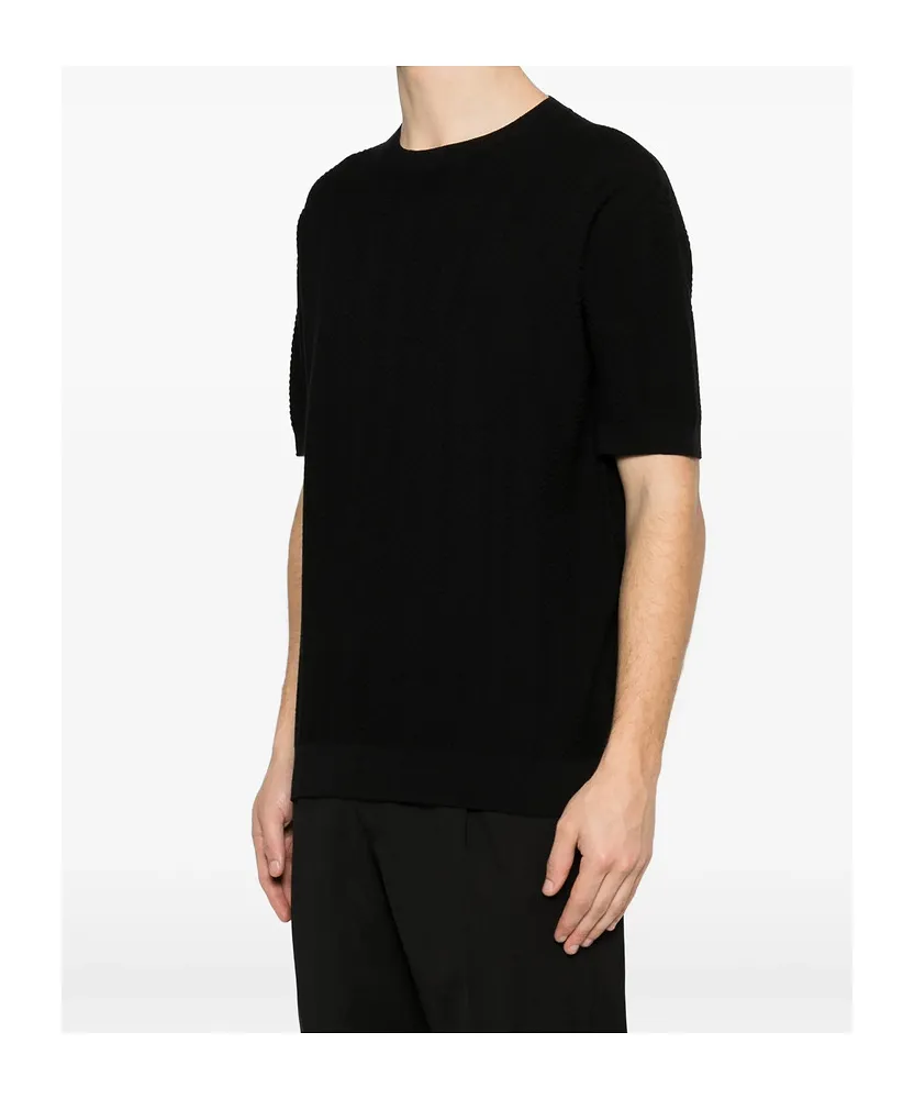 Short-Sleeved Knitted Shirt