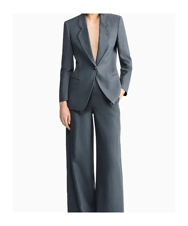 Giorgio Armani Single-Breasted Peak-Lapel Blazer