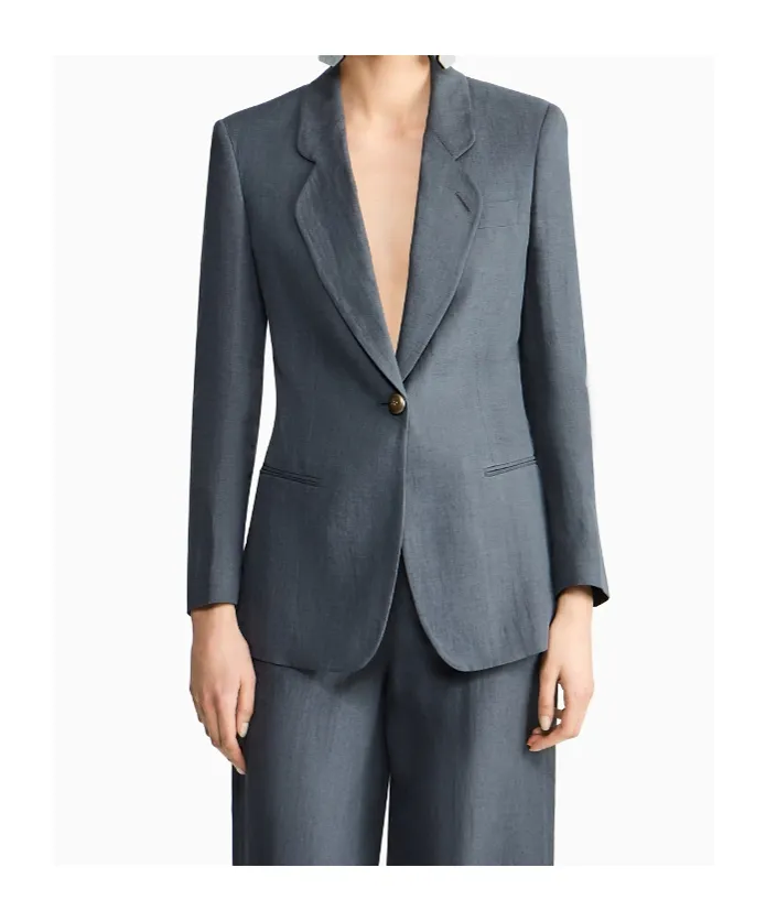 Giorgio Armani Single-Breasted Peak-Lapel Blazer
