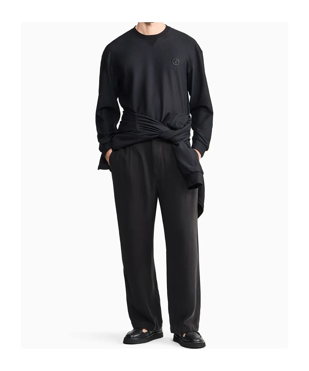 Textured Logo Sweater
