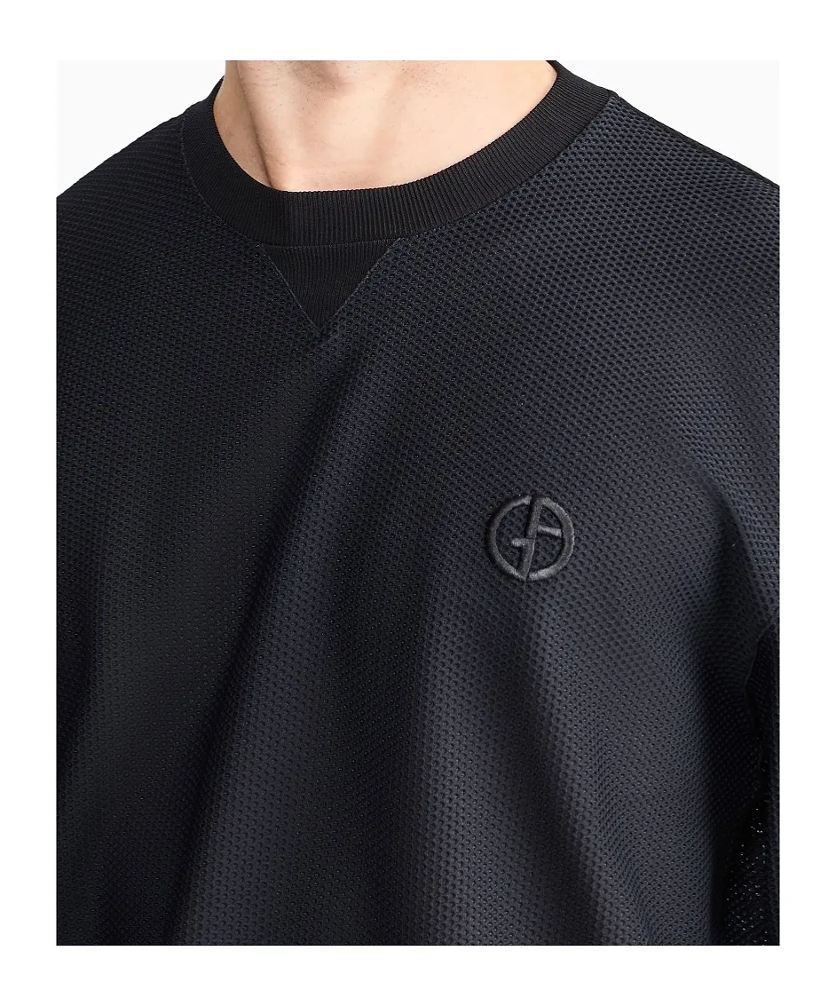 Textured Logo Sweater