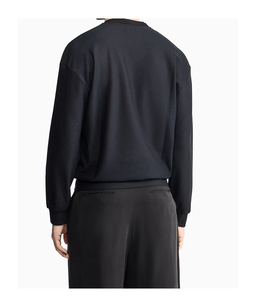 Textured Logo Sweater