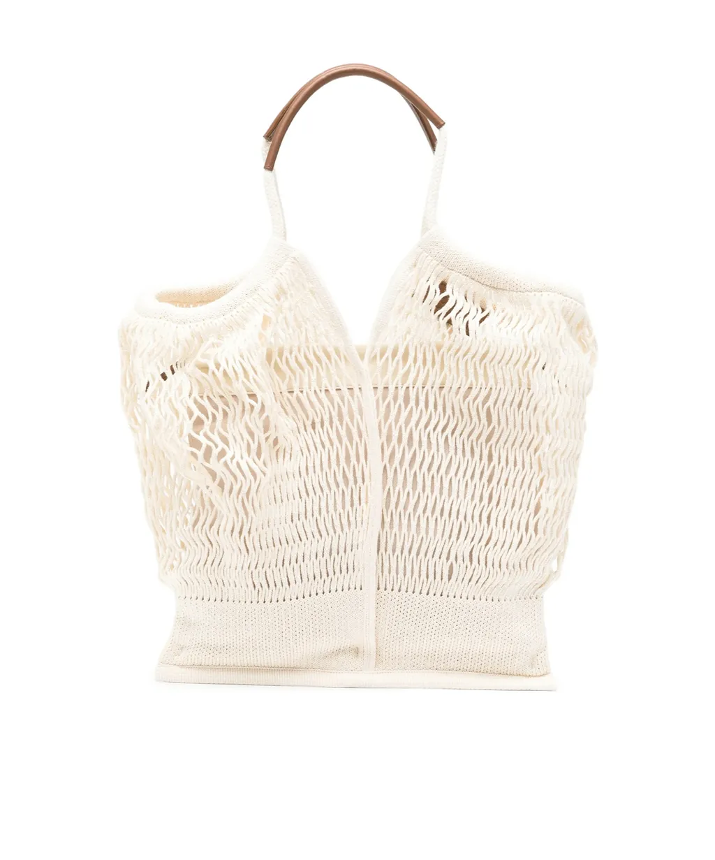 Hereu Knotted Mesh Tote Bag