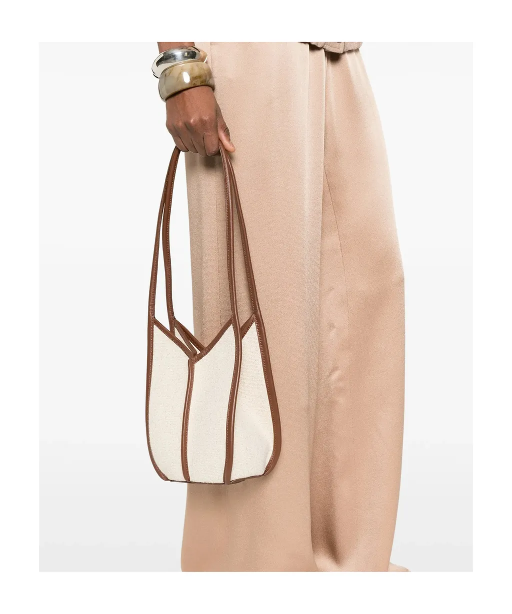 Hereu Calella Bucket Leather-Trimmed Shoulder Bag