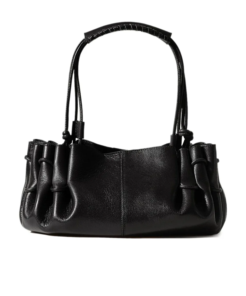 Hereu Arta Ruched Shoulder Bag