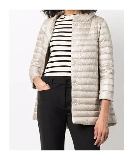 Funnel Neck Quilted Down Jacket
