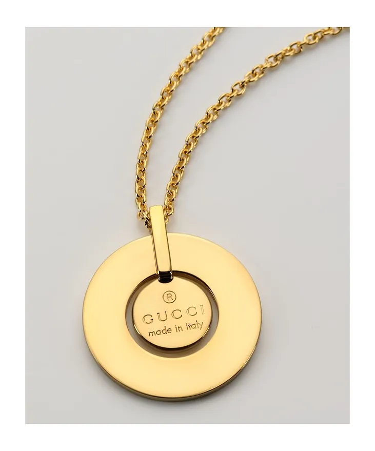 Gucci Trademark Pendant Necklace