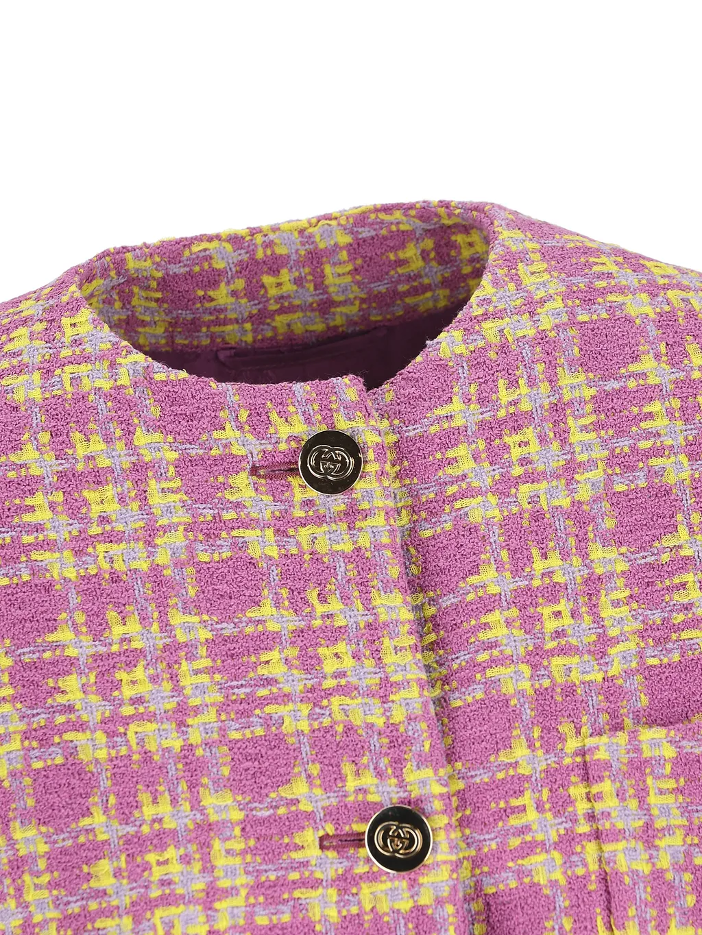 Gucci Tweed Button-Up Jacket