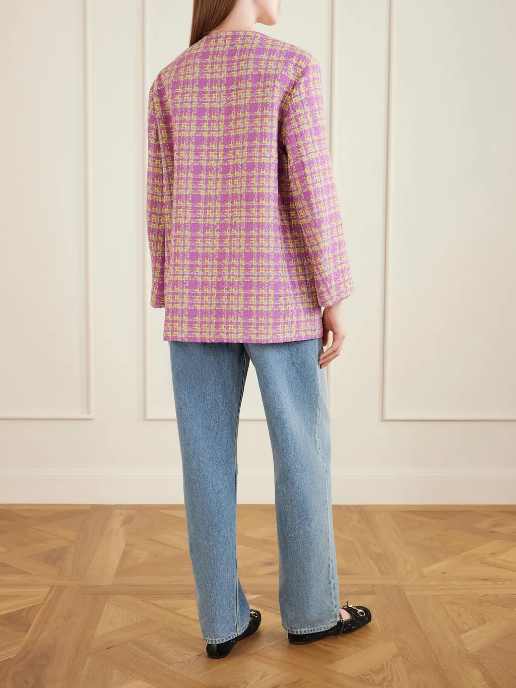 Gucci Tweed Button-Up Jacket