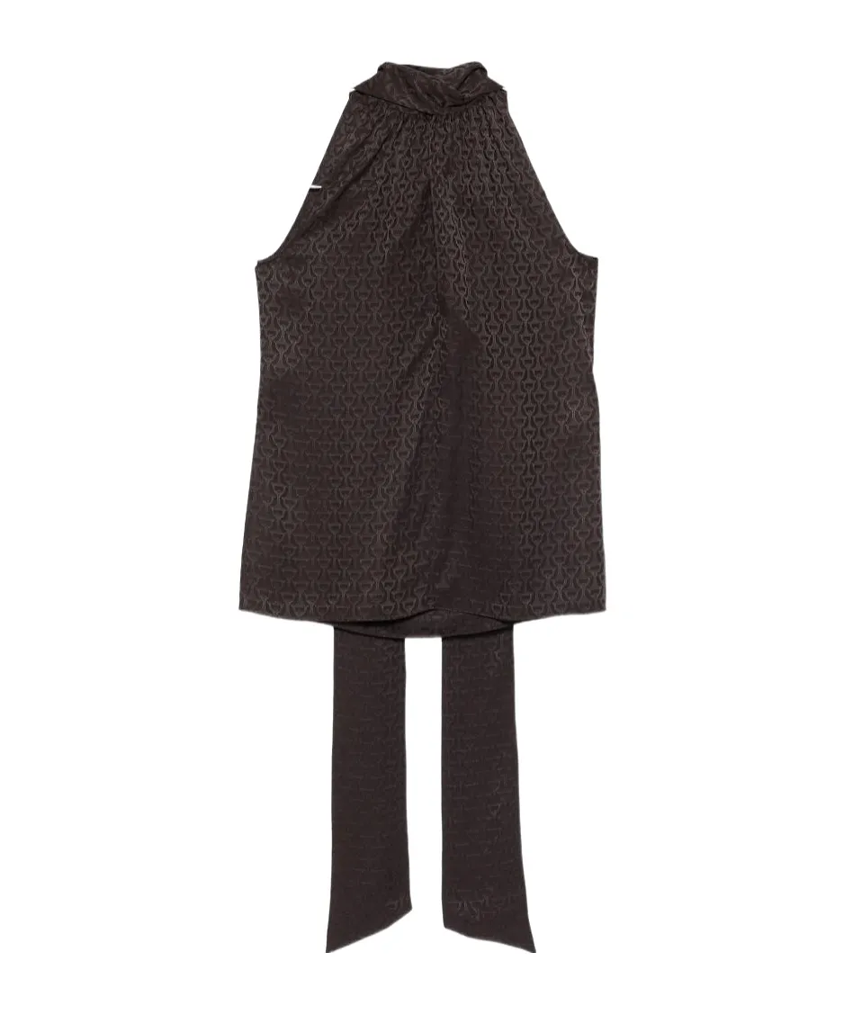 Gucci Turtleneck Sleeveless Top