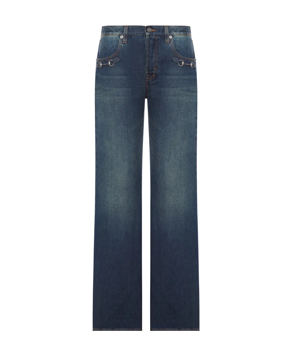 Gucci Horsebit Straight-Leg Jeans