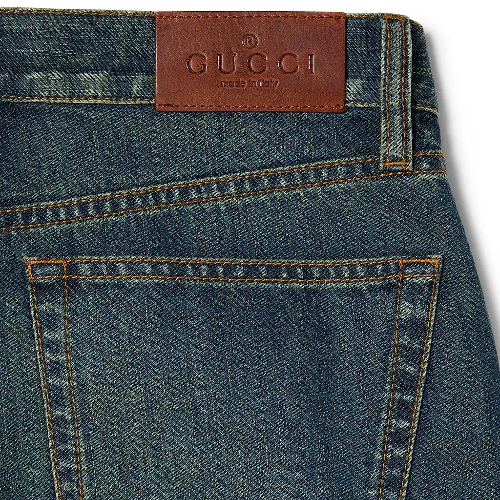 Gucci Horsebit Straight-Leg Jeans