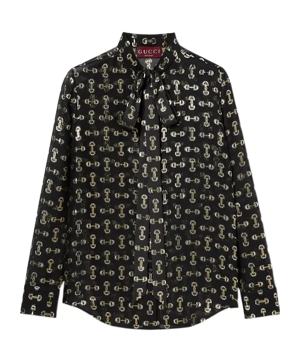 Horsebit Silk Fil Coup Shirt