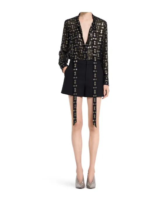Horsebit Silk Fil Coup Shirt