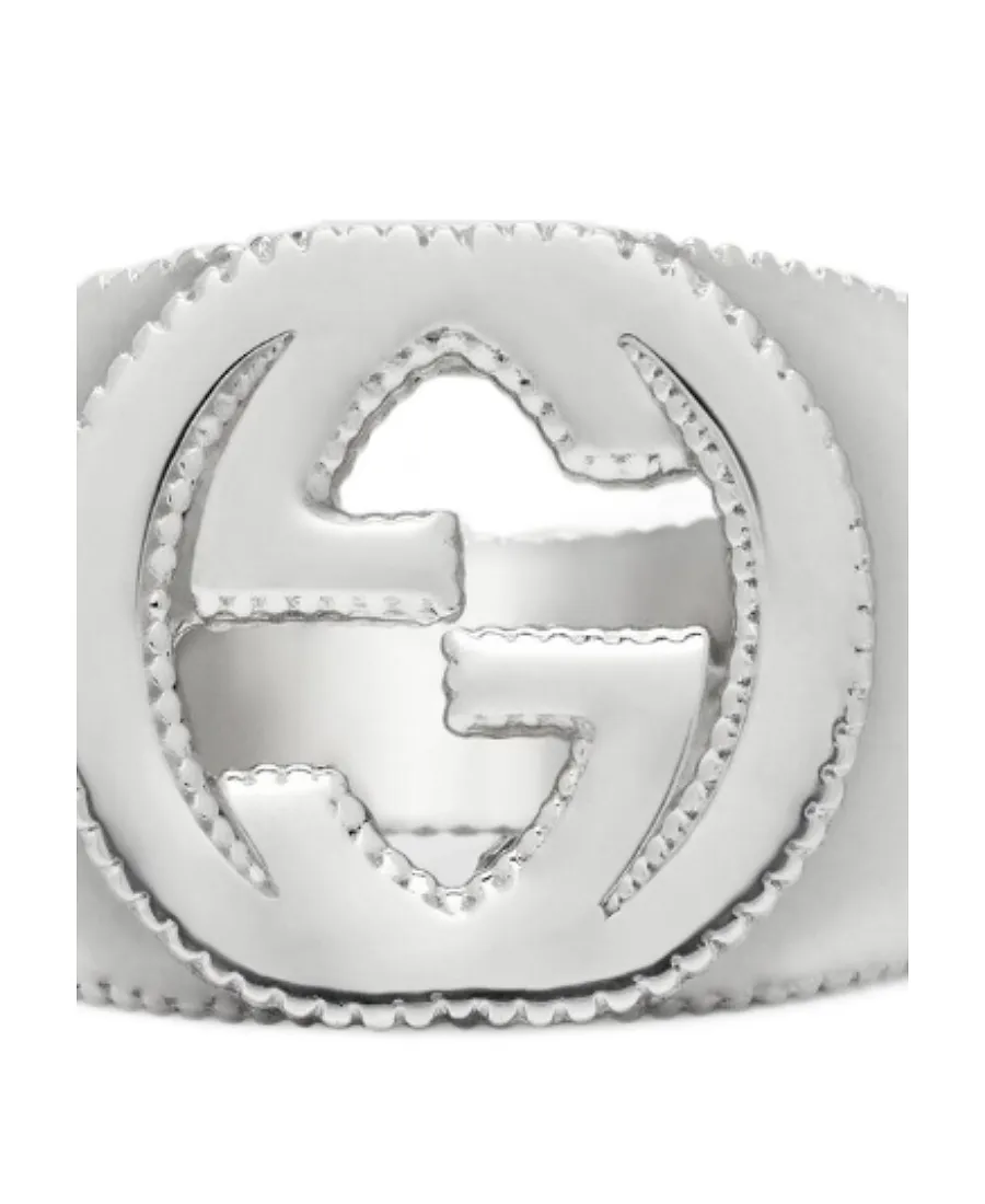 Interlocking G Ring In Silver