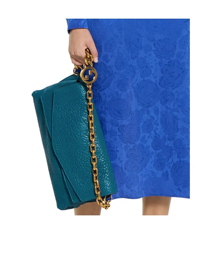 Large Shoulder Bag With Chain