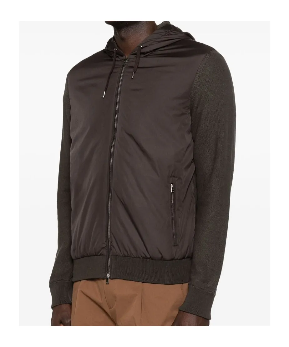 Herno Zip-Up Hooded Drawstring Jacket