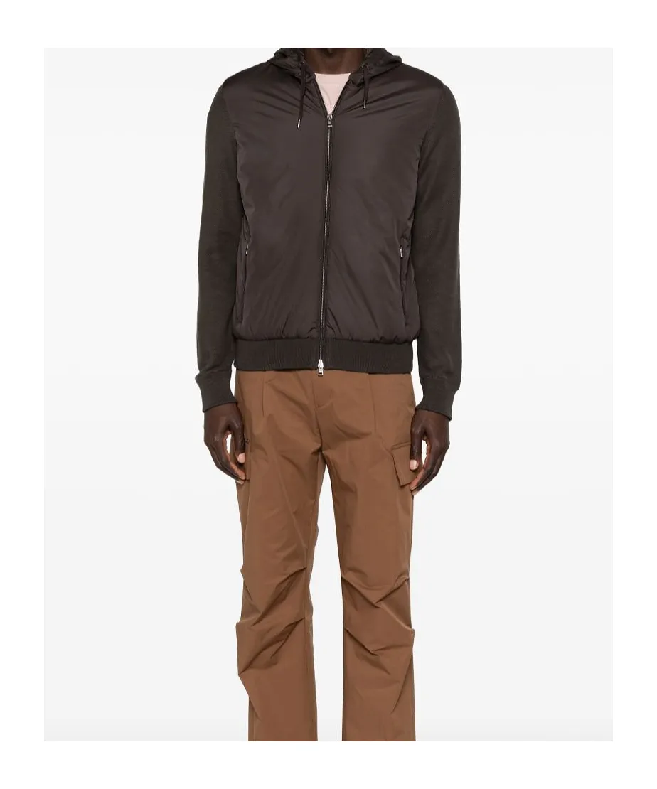 Herno Zip-Up Hooded Drawstring Jacket