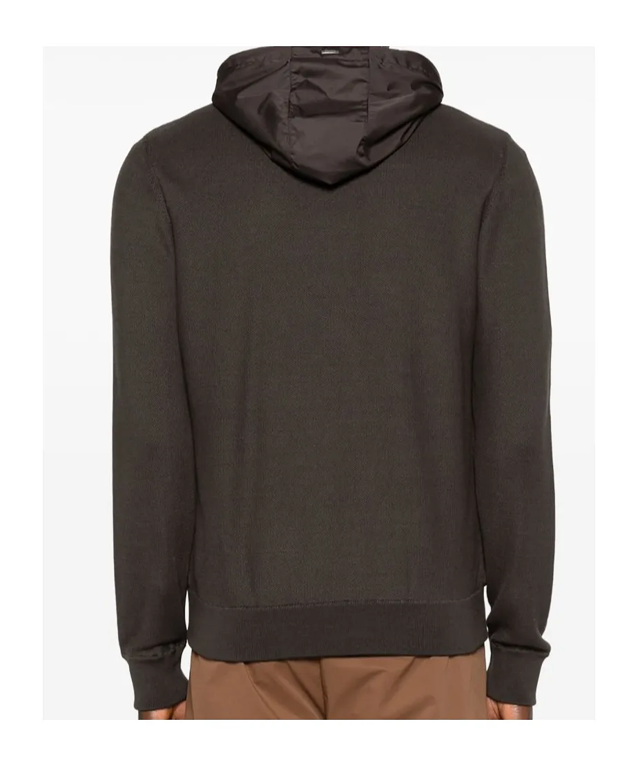 Herno Zip-Up Hooded Drawstring Jacket