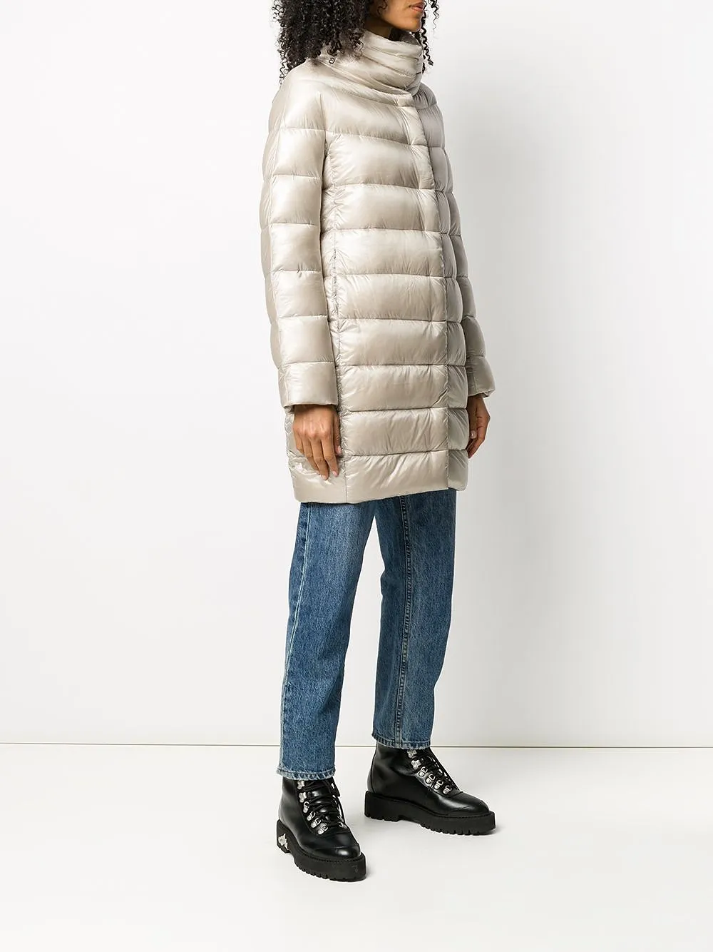 Padded High-Neck Coat