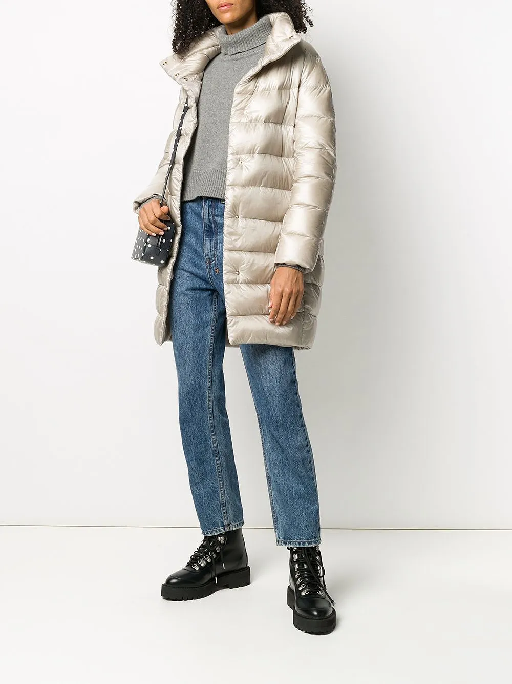 Padded High-Neck Coat