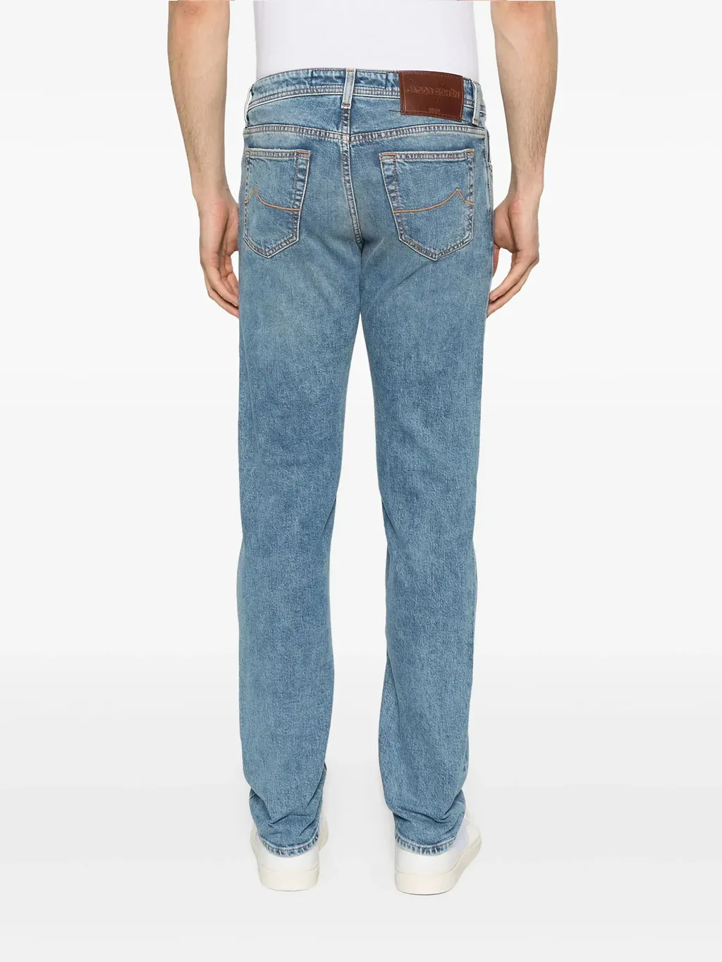Jacob Cohen Logo Patch Straight-Leg Jeans