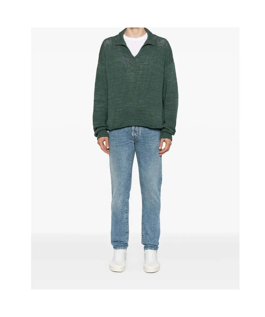 Jacob Cohen Logo Patch Straight-Leg Jeans