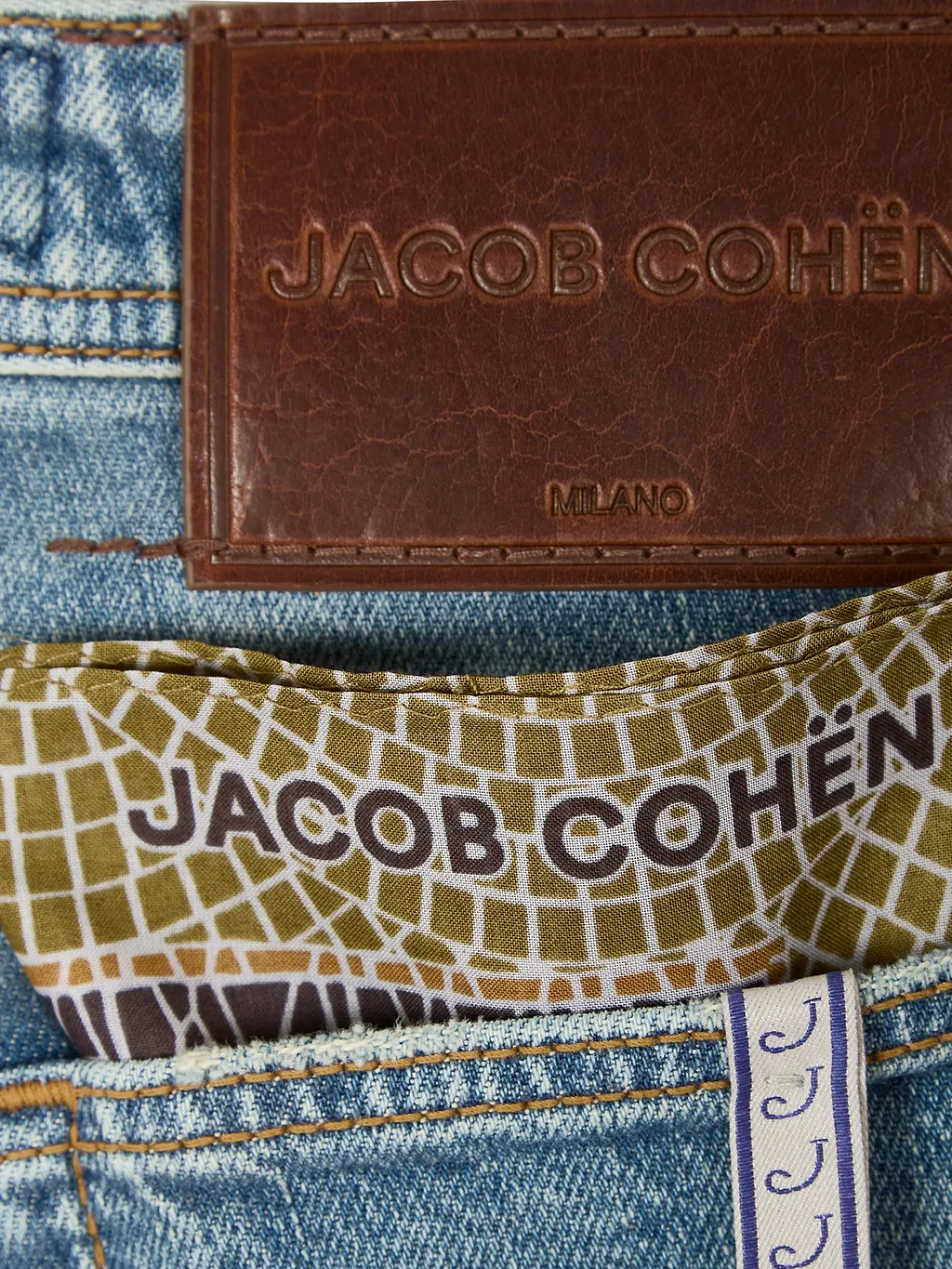Jacob Cohen Logo Patch Straight-Leg Jeans