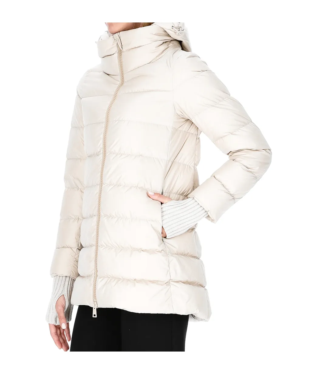 Zip-Fastening Padded Coat