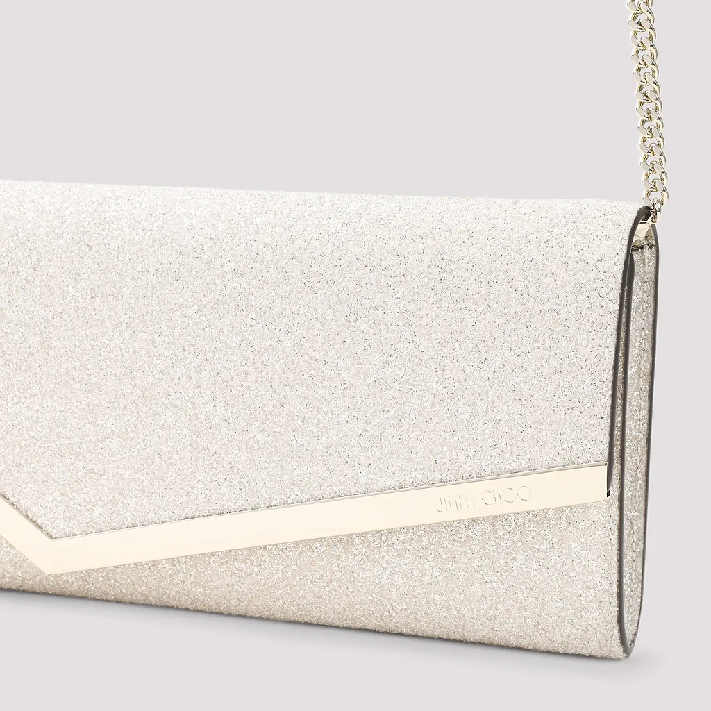 Jimmy Choo Emmie Foldover-Top Clutch Bag
