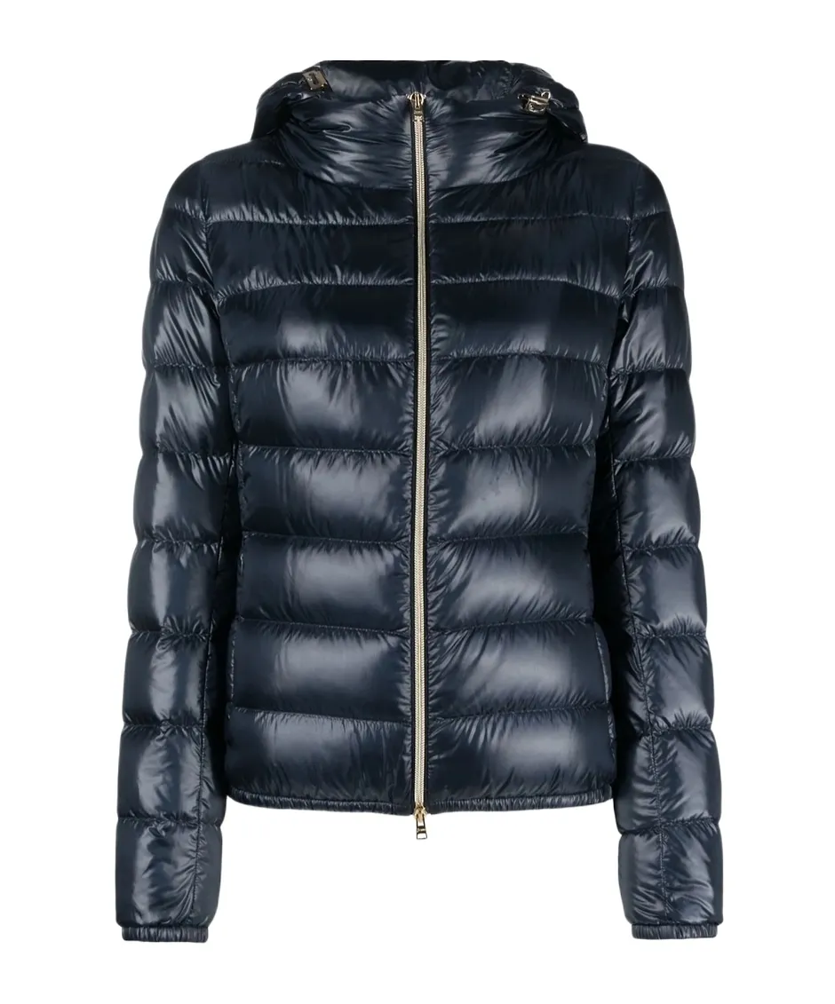 Zip-Up Hooded Down Jacket