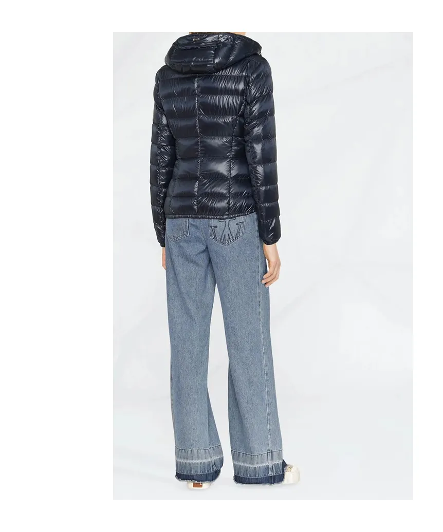 Zip-Up Hooded Down Jacket