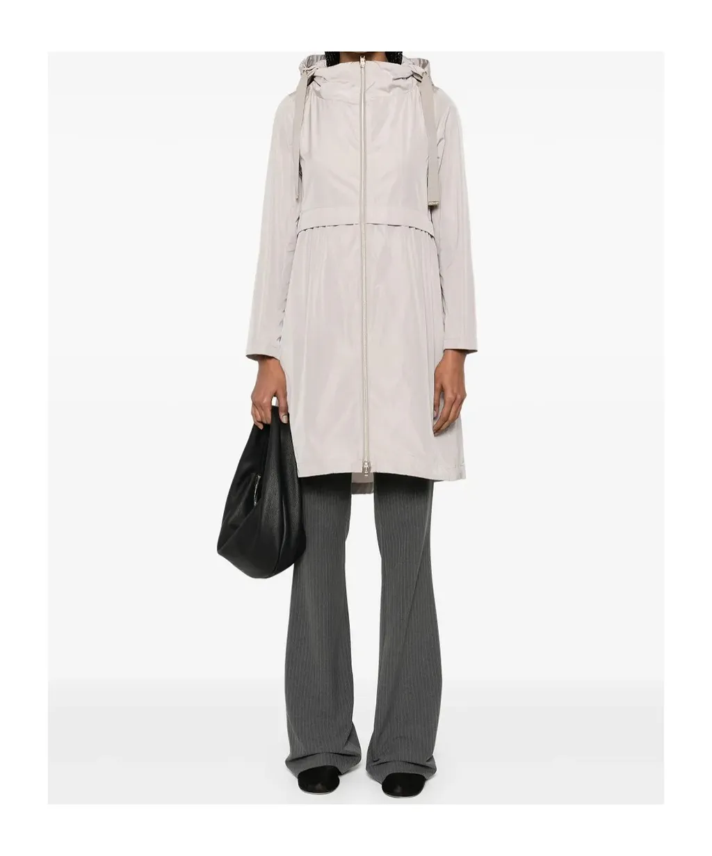 Zip-Up Hooded Coat