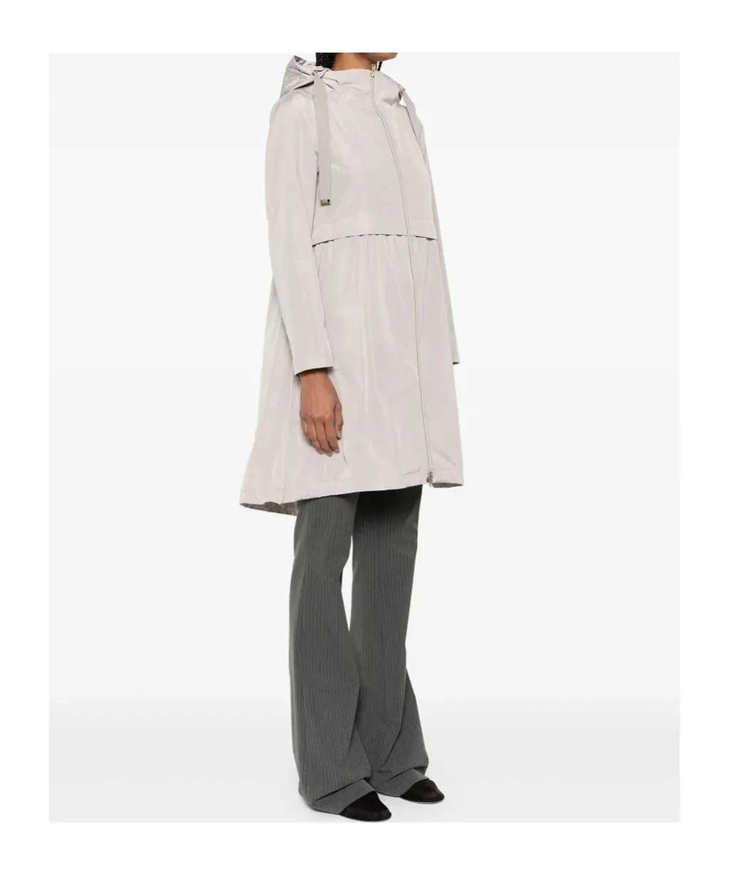 Zip-Up Hooded Coat