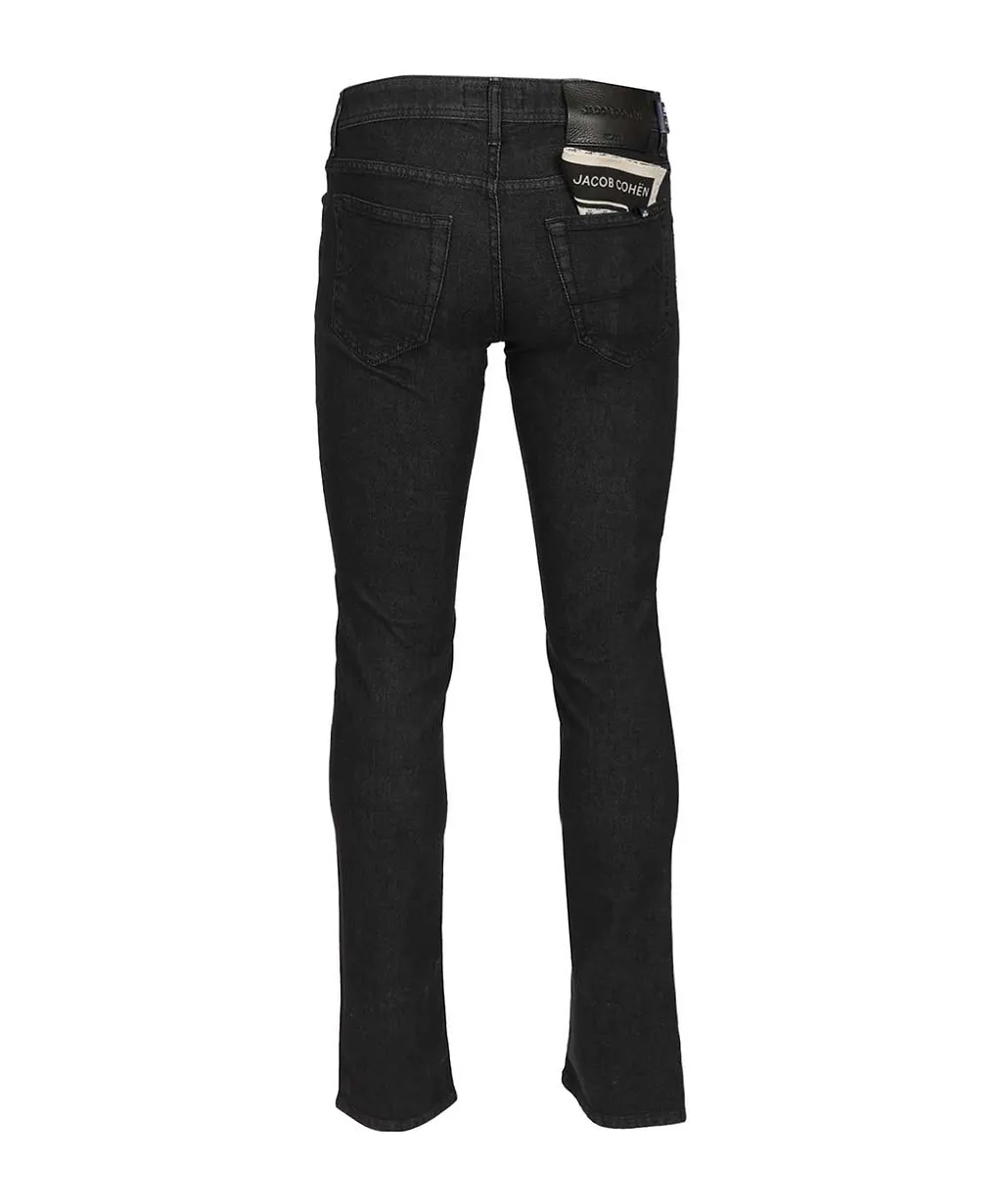 Jacob Cohen Logo Patch Slim Fit Jeans
