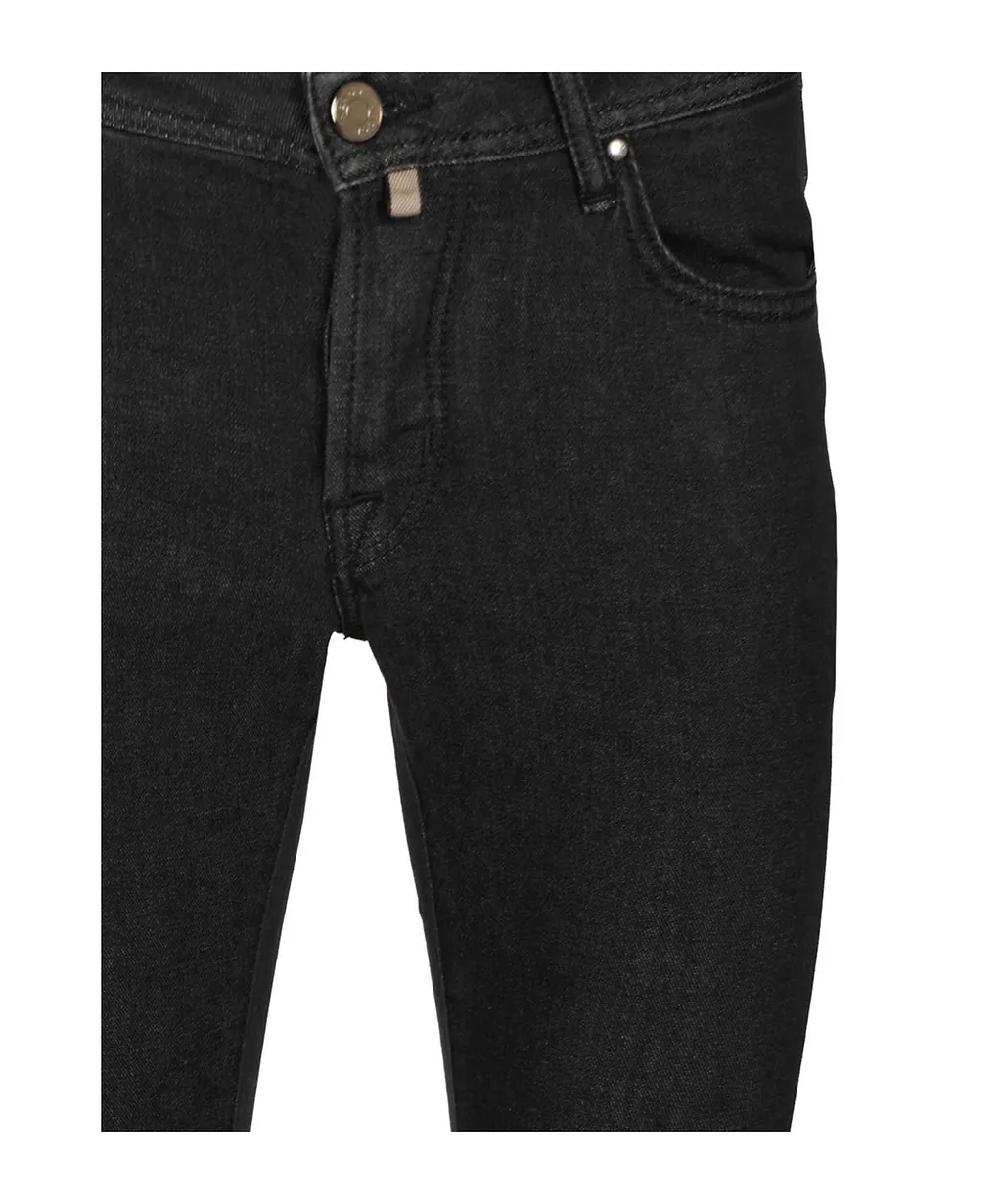 Jacob Cohen Logo Patch Slim Fit Jeans