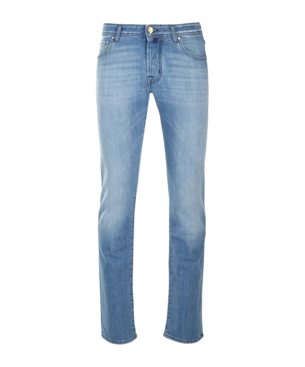 Jacob Cohen Logo-Patch Straight-Leg Jeans