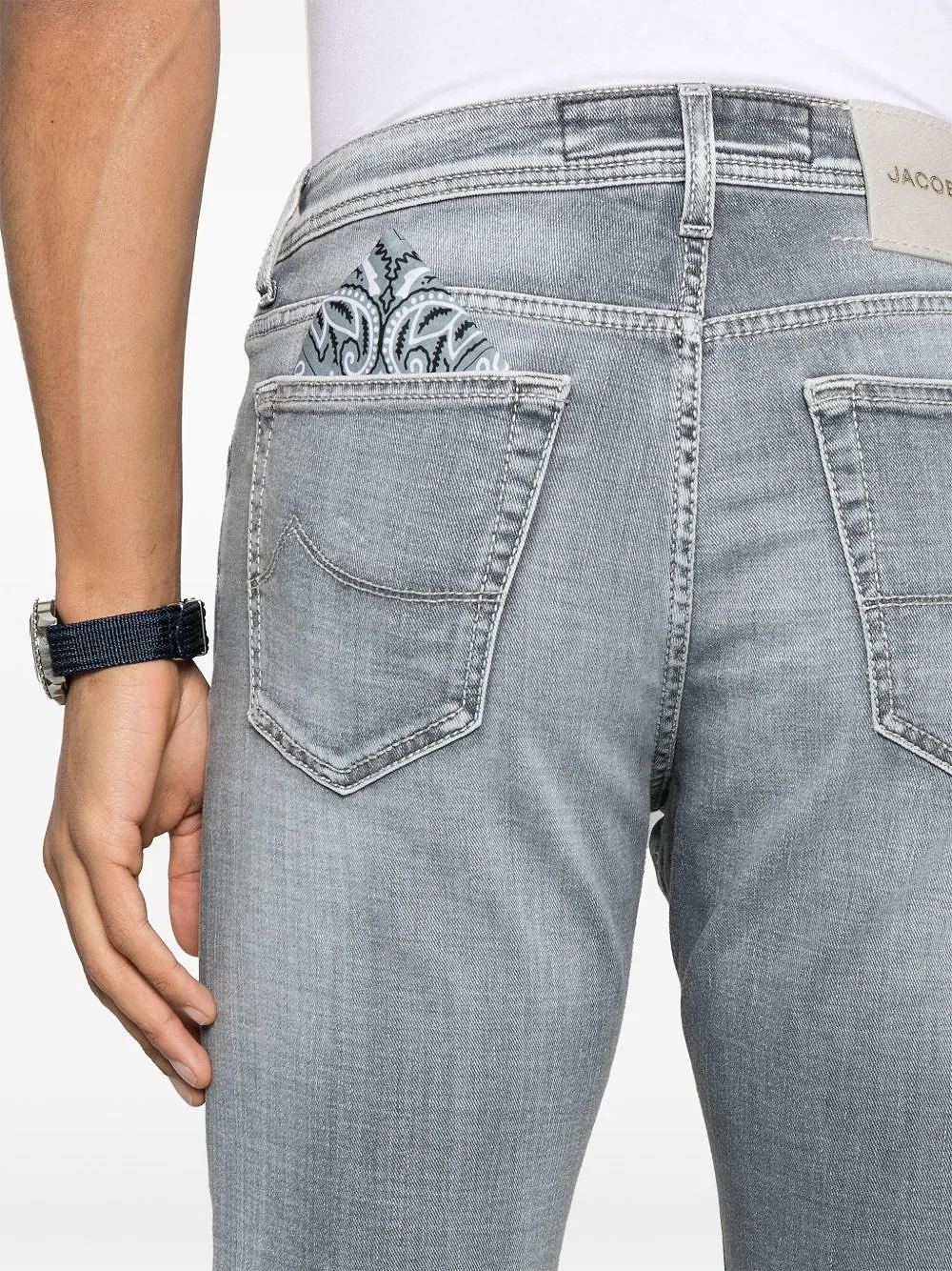 Jacob Cohen Logo Patch Jeans